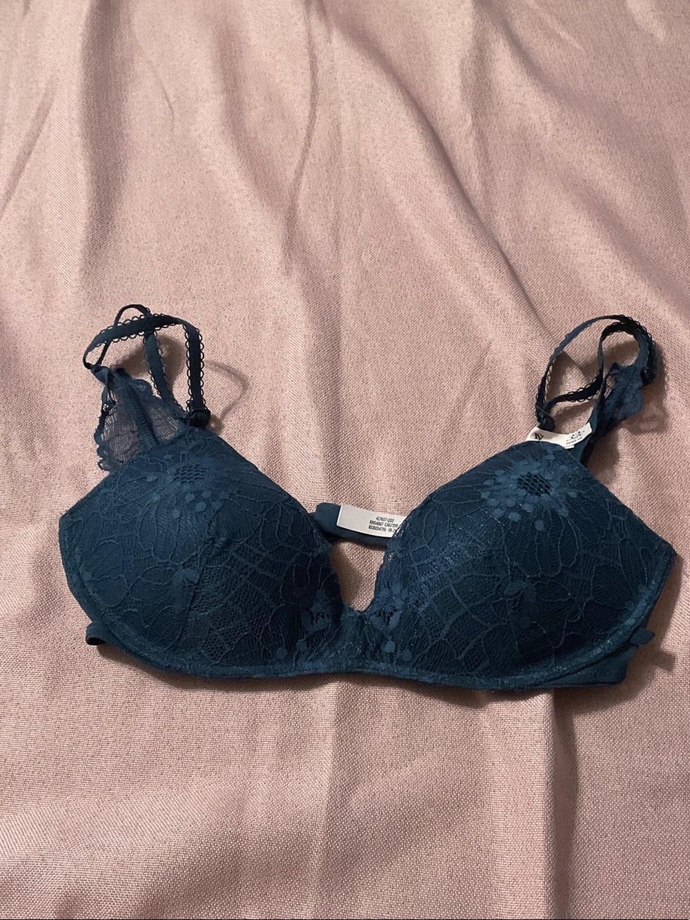 Victoria's Secret Teal Lace Push-Up Bra